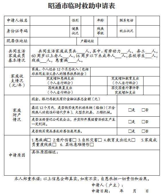 紧急救助申请理由范文指南