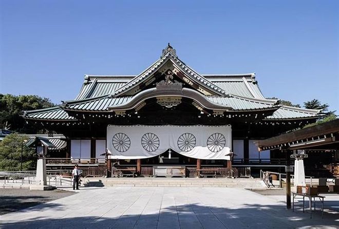 日本公审涂鸦靖国神社的男子