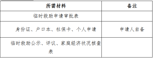 临时救助申请理由及经济援助紧迫需求