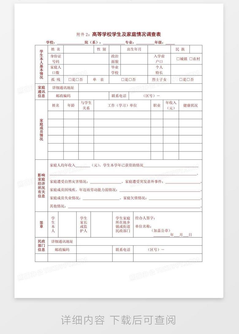 贫困申请表填写样本图详解，申请流程与要点解析