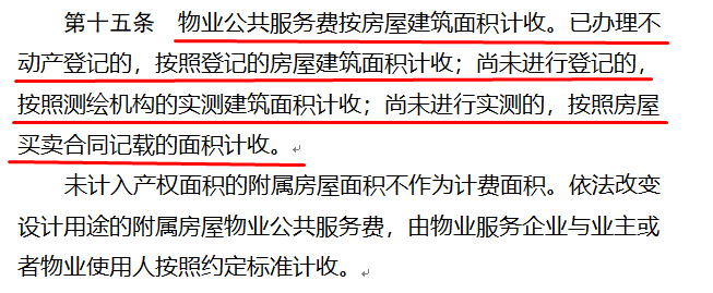 物业费税费按套内面积计算引热议