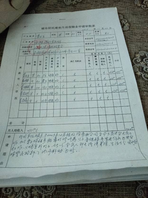 低保审核审批表填写指南详解